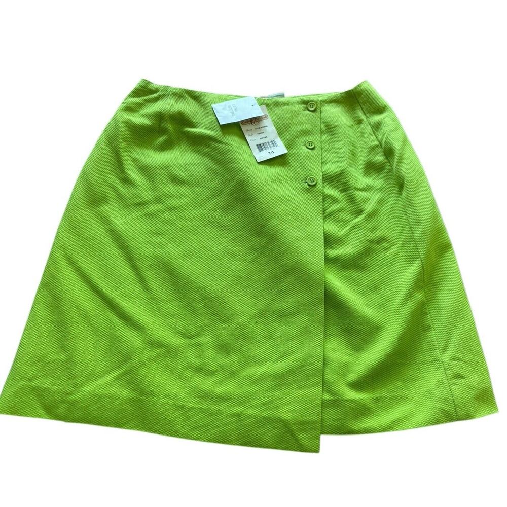 Cambridge Dry Goods Company Women's Size 14 Midi Skirt Green Saks Fifth Ave READ